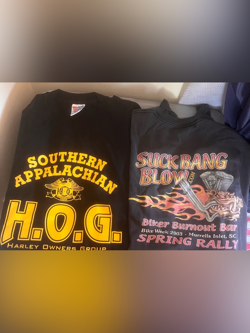2 vintage bike shirt bundle harley owners group b1 2x freaky tee